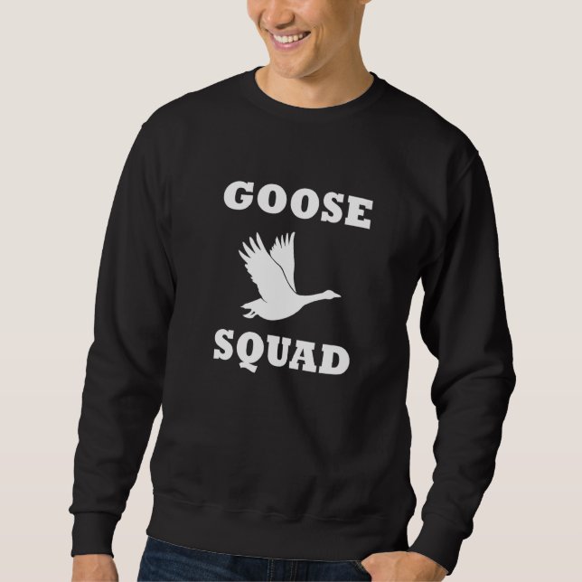 Goose Squad Cute Geese Wildlife Birds Premium Sweatshirt (Vorderseite)
