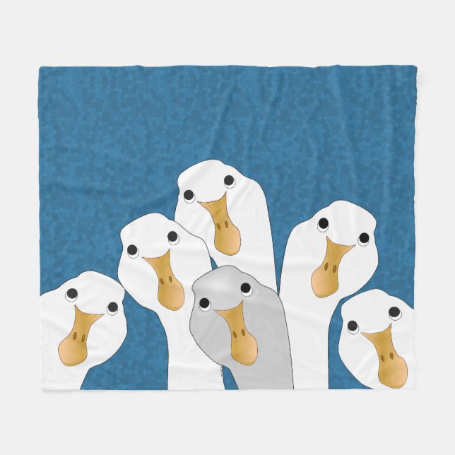 Goose Who Fleece Blanket (Vorderseite (Horizontal))