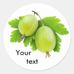 Gooseberries Runder Aufkleber