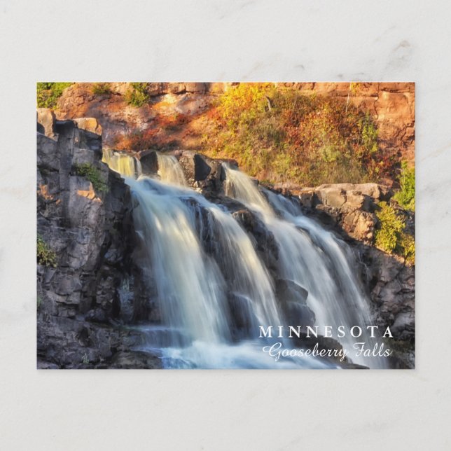 Gooseberry Falls Minnesota Postkarte (Vorderseite)