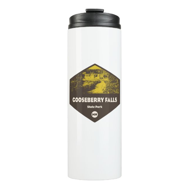 Gooseberry Falls Staat Park Minnesota Thermosbecher (Vorderseite)