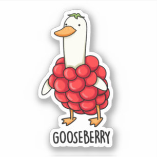 Gooseberry Funny Berry Pun Aufkleber