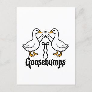 Goosebumps Albern Gänse Hungerfestungen Einladungspostkarte