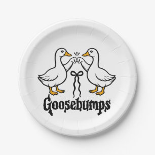 Goosebumps Albern Gänse Hungerfestungen Pappteller