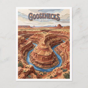 Goosenecks State Park Mexican Hat Utah Postkarte