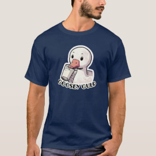 Goosey Gulp - Le T-shirt de l'oie qui boit du lait
