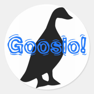 Goosio! Runder Aufkleber