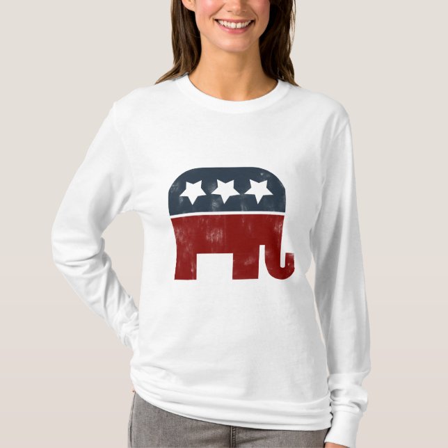 GOP-Elefantenlogo T-Shirt (Vorderseite)