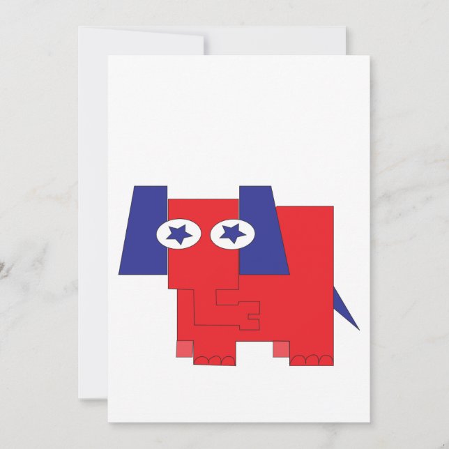 GOP-Elefantenscheibe Einladung (Vorderseite)