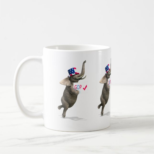 GOP Elephant Kaffeetasse (Links)