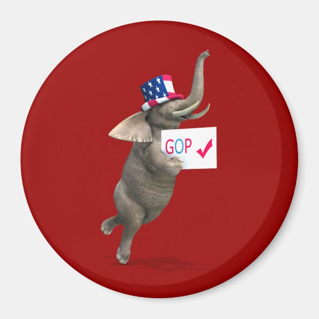 GOP Elephant Magnet (Vorne)