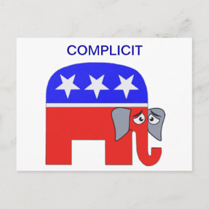 GOP Elephant Postkarte