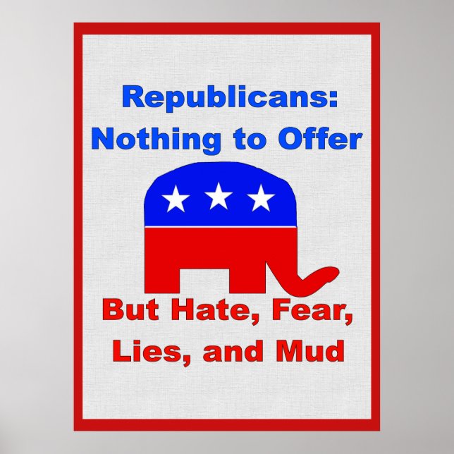 GOP Fearmongers Poster (Vorne)