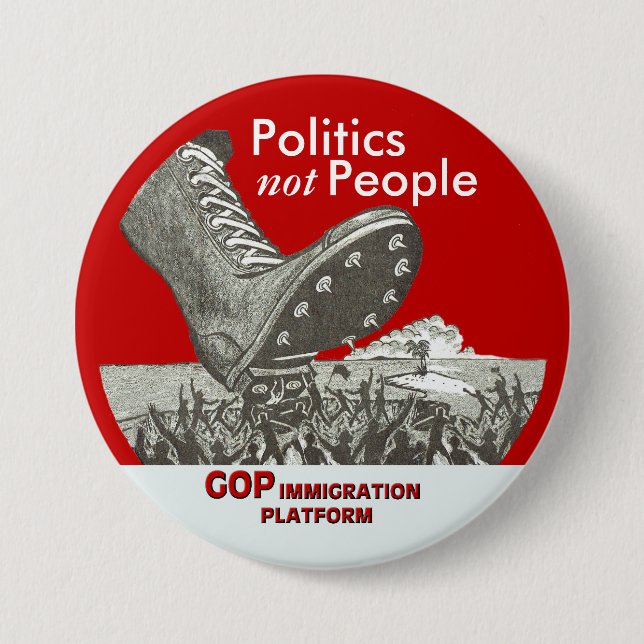 Gop-Immigrations-Plattform Button (Vorderseite)