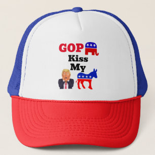 GOP Kiss My Trucker Hat Truckerkappe