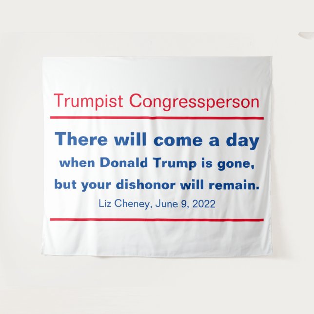 GOP Kongress Ihre Ehrerbietung bleibt Cheney Wandteppich (Vorderseite (Horizontal))