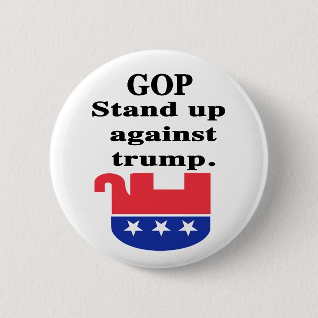 GOP stehen auf Button (Vorderseite)