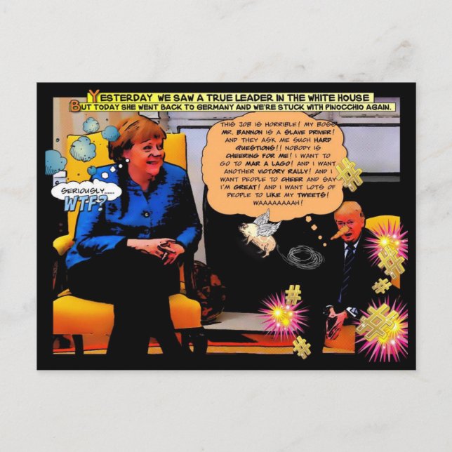 GOP und Pinocchio Postkarte (Vorderseite)