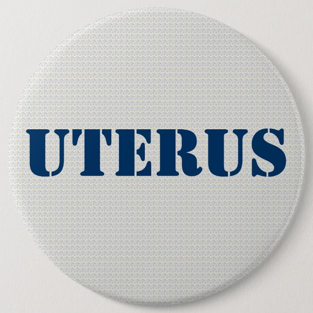 GOP Uterus Obsession - pro-demokratisch Button (Vorderseite)