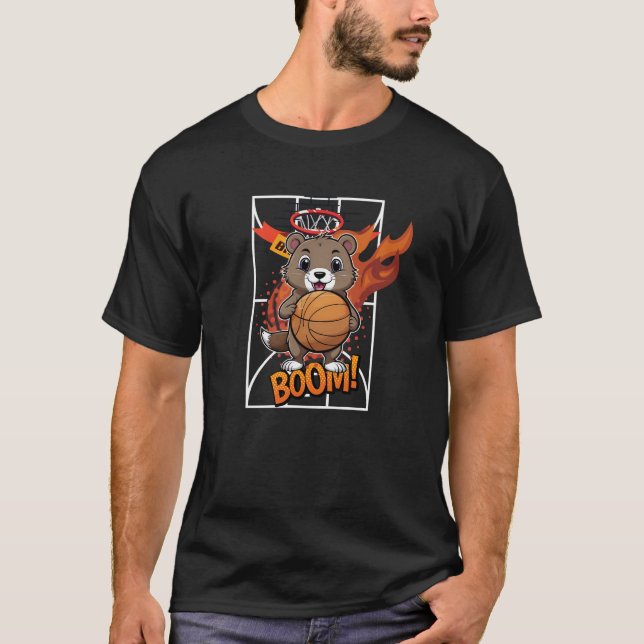 Gopher Basketball-Spieler T-Shirt (Vorderseite)