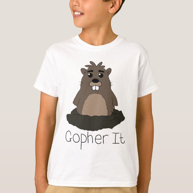 Gopher es! (Gehen Sie für es!) T-Shirt (Vorderseite)
