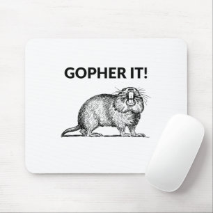 Gopher Es Lustiger Gopher Wortwitz Mousepad
