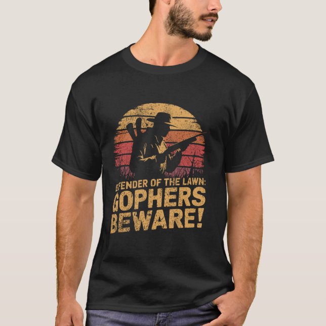 Gopher Gartengopher Jagdrasen Pest Kontrolle T-Shirt (Vorderseite)