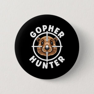 Gopher Hunter Crosshairs Falle Jagd Button