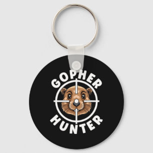 Gopher Hunter Crosshairs Falle Jagd Schlüsselanhänger