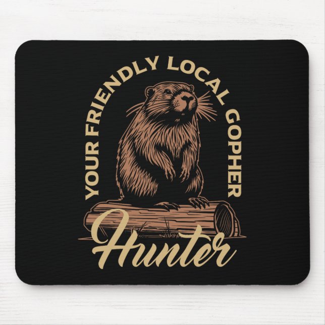 Gopher Hunter Gear Equipment Essentials Gopher Mousepad (Vorne)