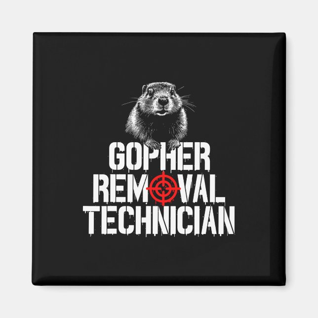 Gopher Jäger Gopher Hunter Supplier Gopher Magnet (Vorne)