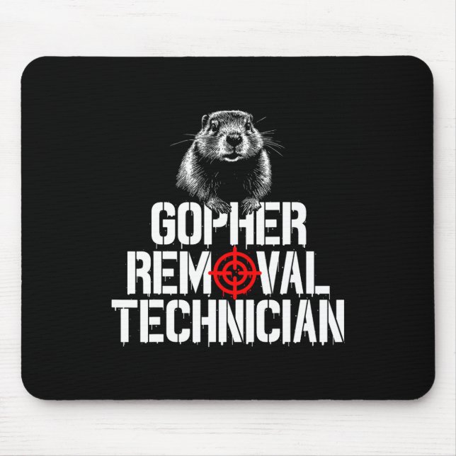 Gopher Jäger Gopher Hunter Supplier Gopher Mousepad (Vorne)