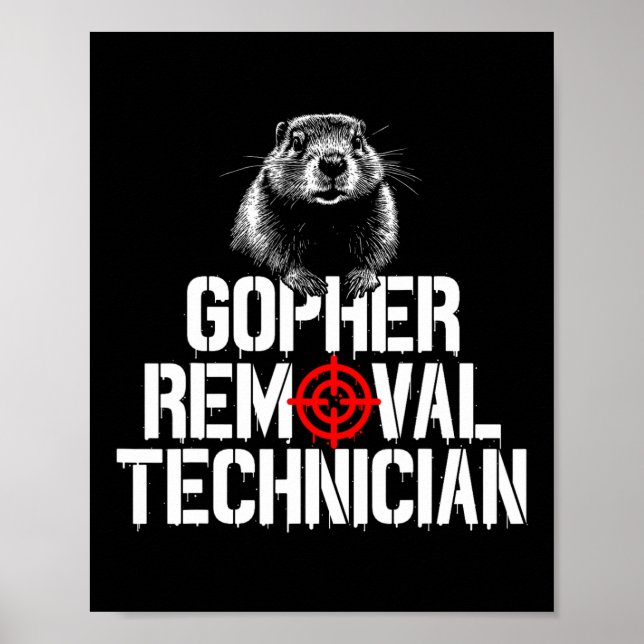 Gopher Jäger Gopher Hunter Supplier Gopher Poster (Vorne)