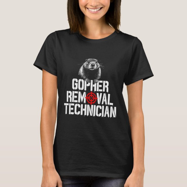 Gopher Jäger Gopher Hunter Supplier Gopher T-Shirt (Vorderseite)
