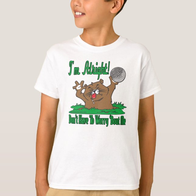 Gopher und der Golfball T-Shirt (Vorderseite)
