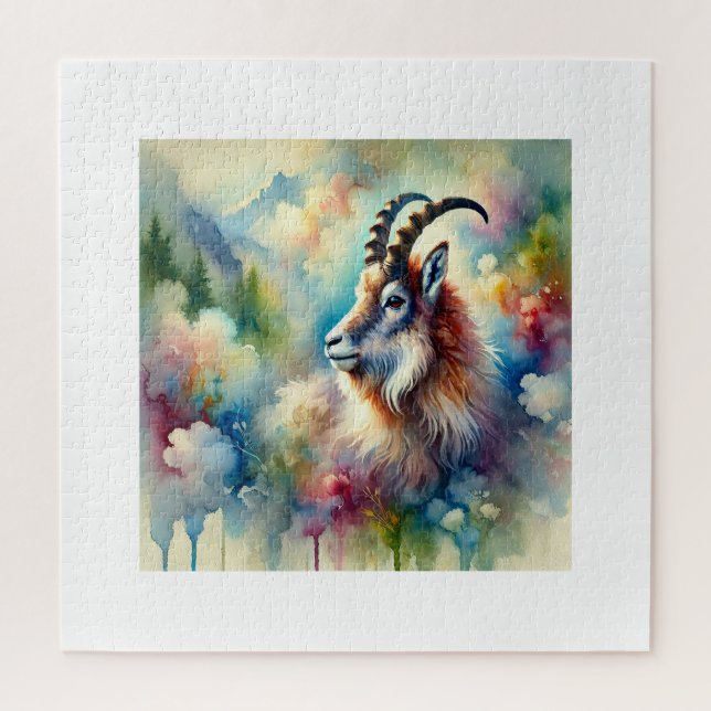 Goral Elegance in Watercolor 220824AREF128 - Water (Vertikal)