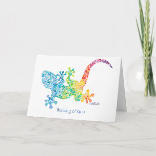 Gordie la carte de voeux Gecko de Sue Weidlich