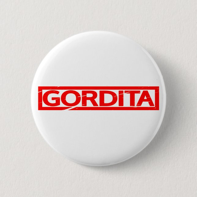 Gordita Briefmarke Button (Vorderseite)
