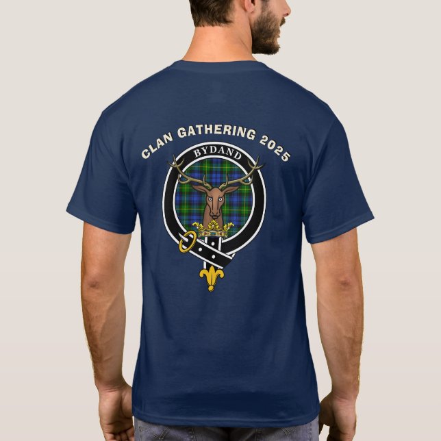 Gordon Clan Family Wiedersehen Personalisiert T -  T-Shirt (Rückseite)
