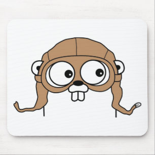 Gordon der Golang Gopher Mousepad