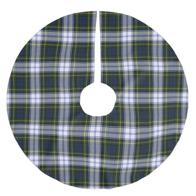 Gordon Dress Tartan Kariert Tree Skirt Polyester Weihnachtsbaumdecke (Vorderseite)
