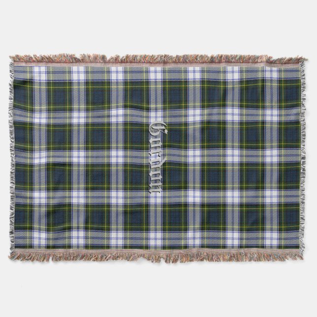 Gordon Dress Tartan Kariertes, benutzerdefiniertes Decke (Vorderseite)
