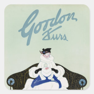Gordon Furs Quadratischer Aufkleber