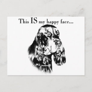 Gordon Happy Face Postkarte