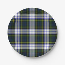 Gordon-Kleidertartan-karierte Papierplatte