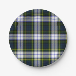 Gordon-Kleidertartan-karierte Papierplatte Pappteller