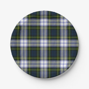 Gordon-Kleidertartan-karierte Papierplatte Pappteller