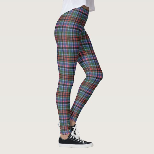 Gordon Red Ancient Original Scottish Tartan Leggings (Rechts)