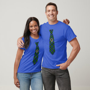 Gordon Scottish Abzeichen & Tartan Krawatte T-Shirt
