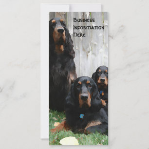 Gordon Setter 2012 Calendar Lesezeichen Rack Card